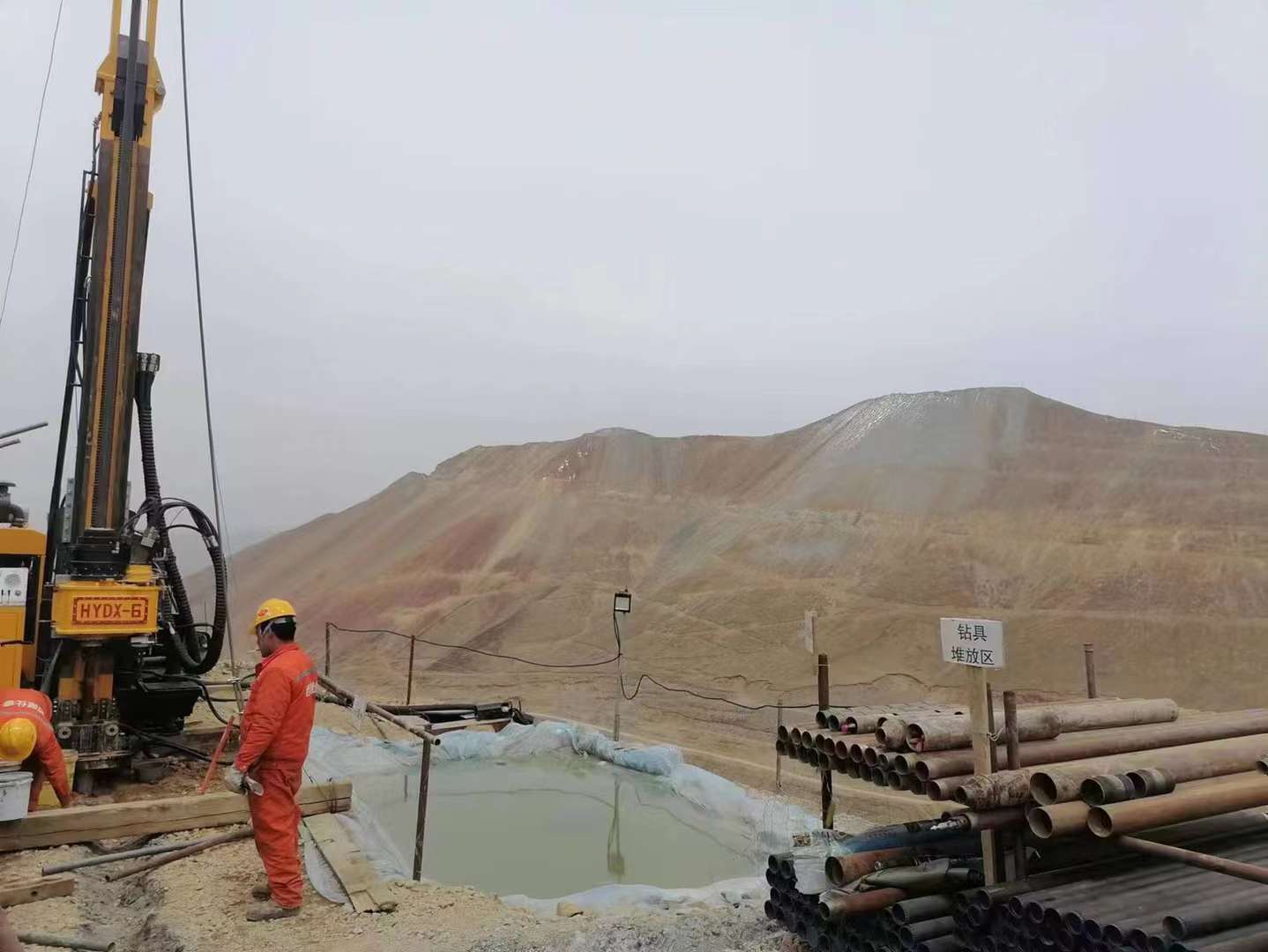Sitio de construcción de la plataforma de perforación hidráulica completa HYDX-6